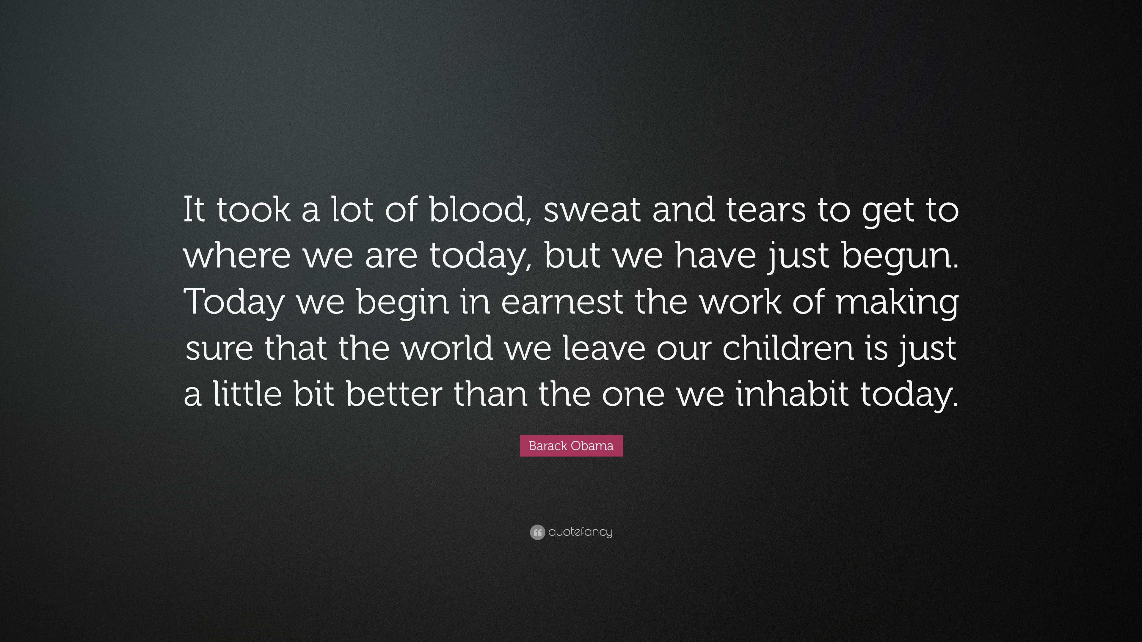 the long history of the phrase 'blood, sweat, and tears