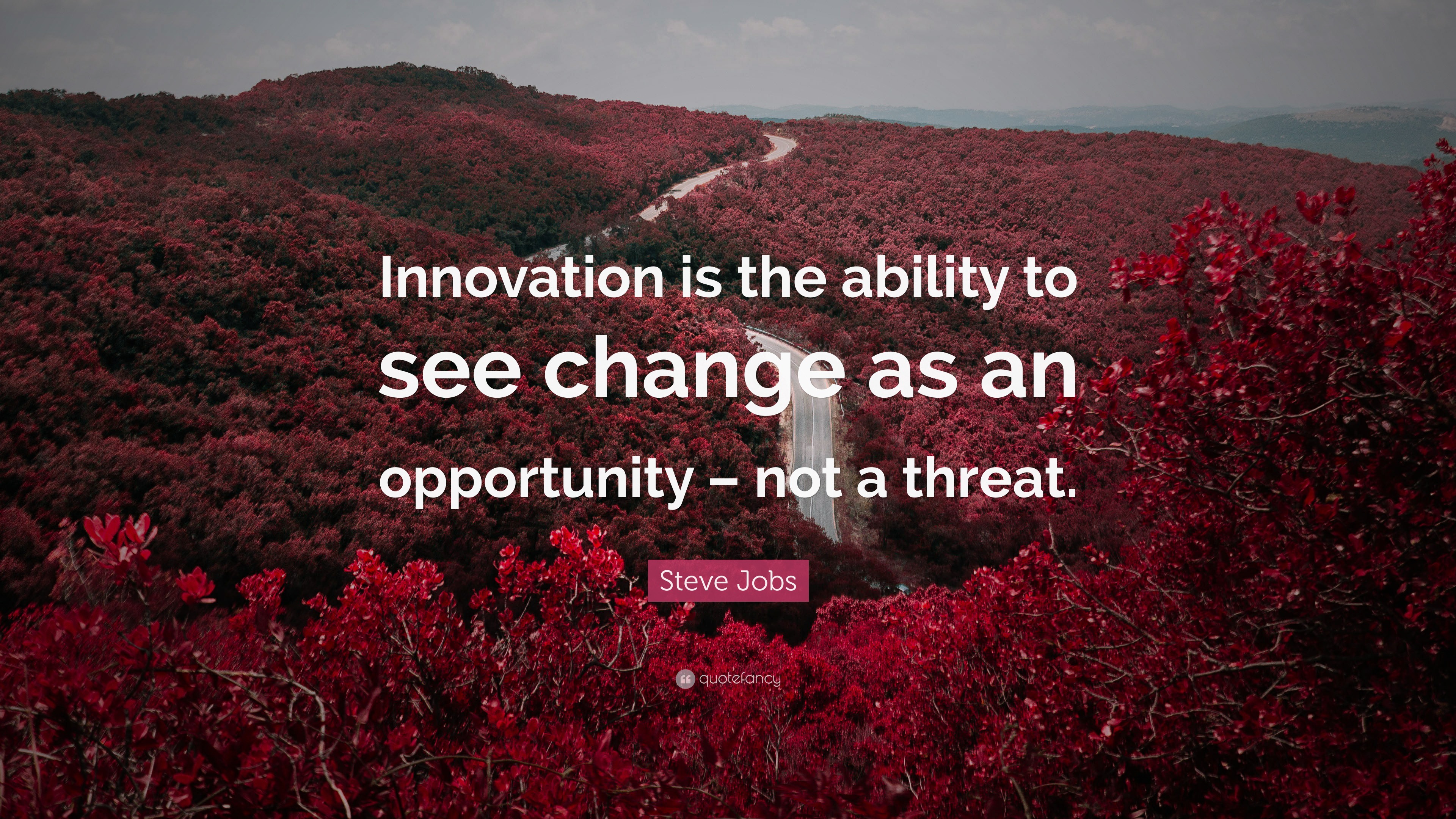 Steve Jobs Quote: “innovation Is The Ability To See Change As An 