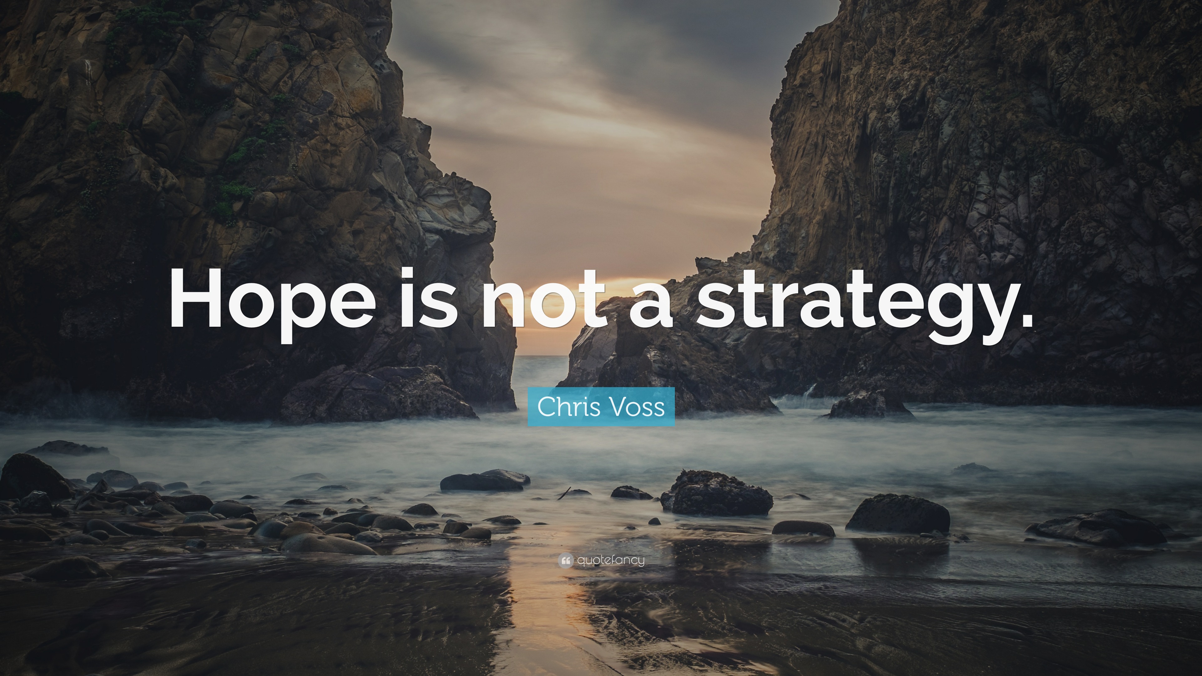 Chris Voss Quote: “Hope is not a strategy.”