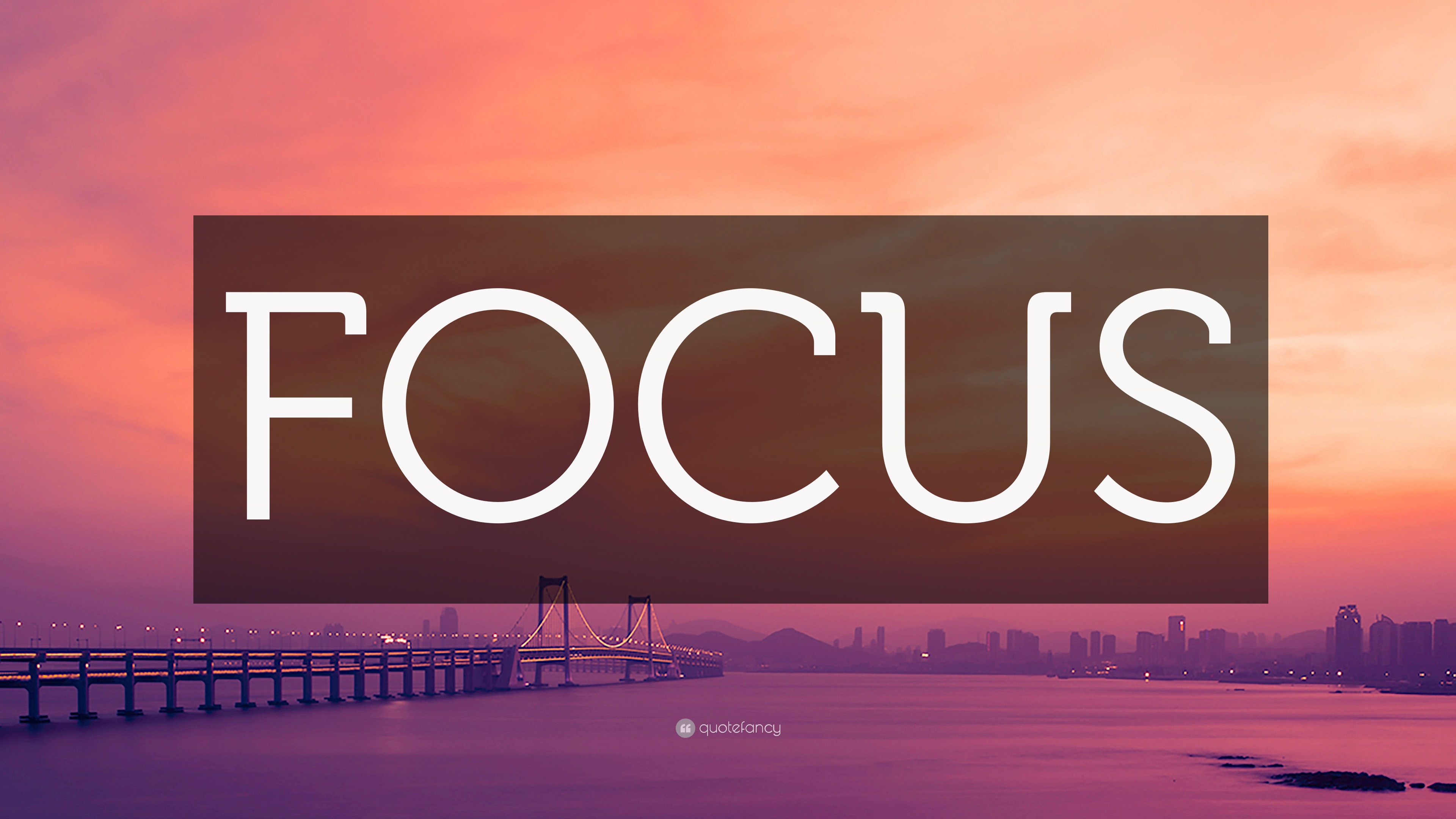 “FOCUS” Wallpaper by QuoteFancy