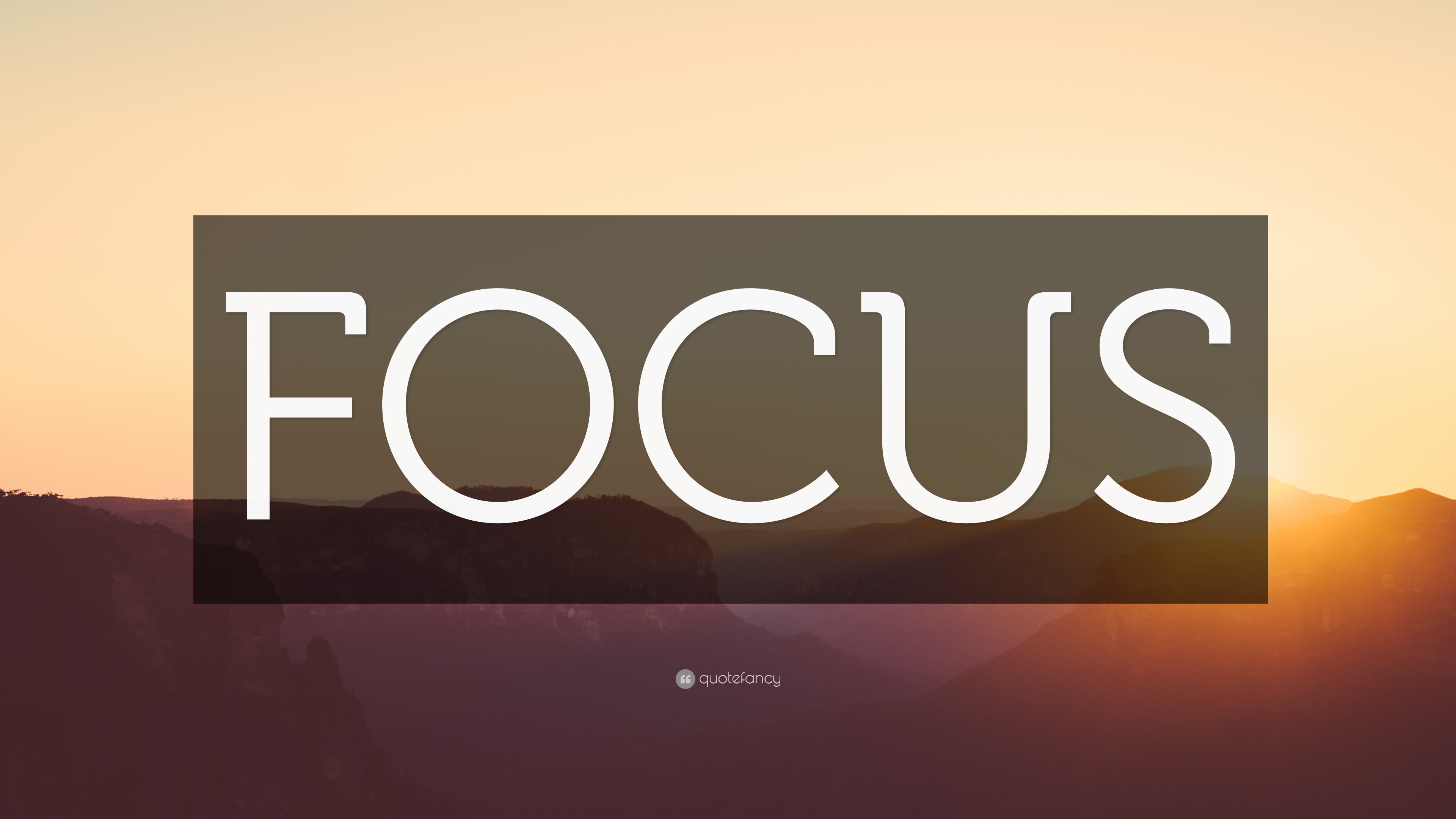 “FOCUS” Wallpaper by QuoteFancy