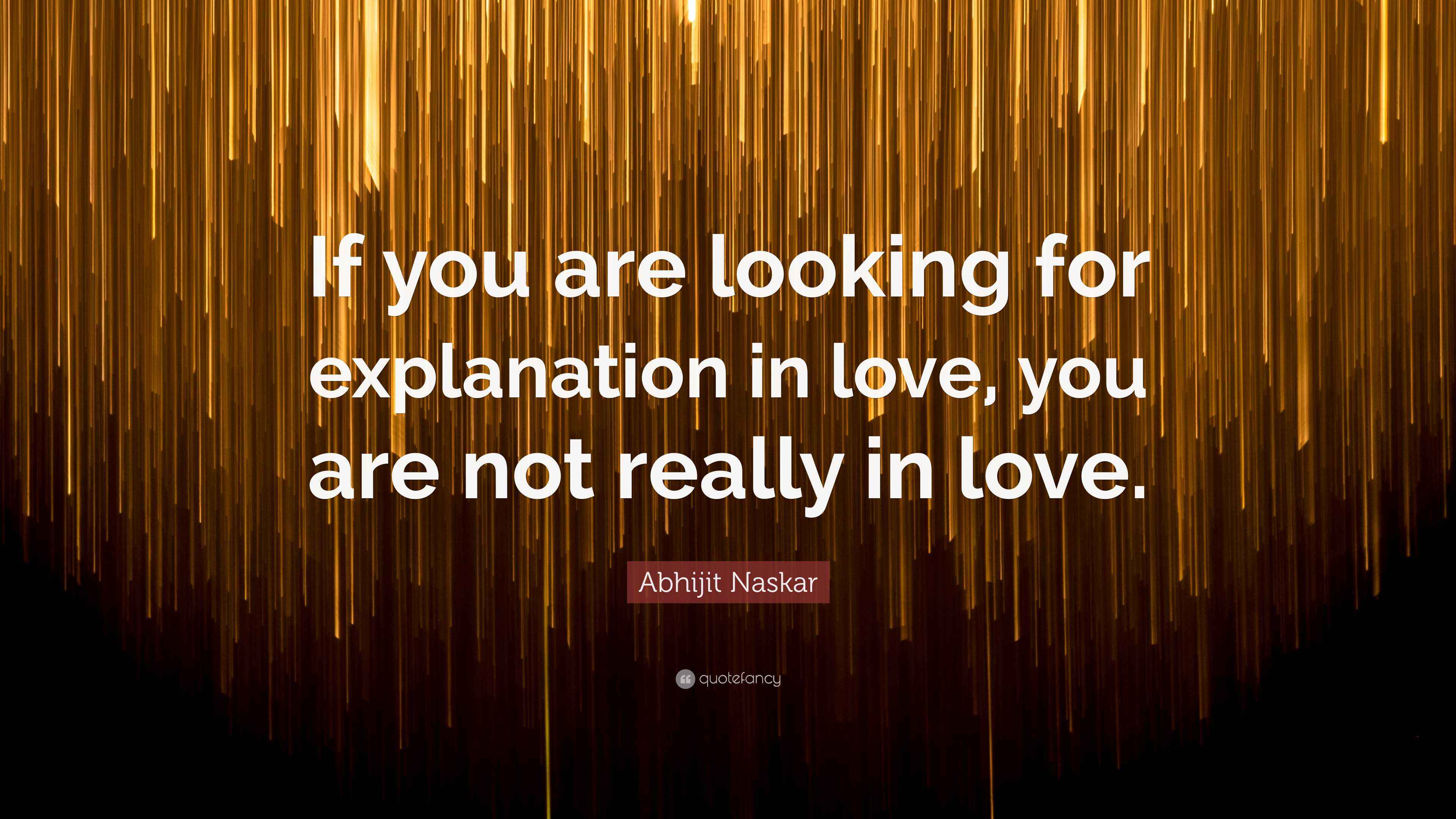Abhijit Naskar Quote “If you are looking for explanation in love, you