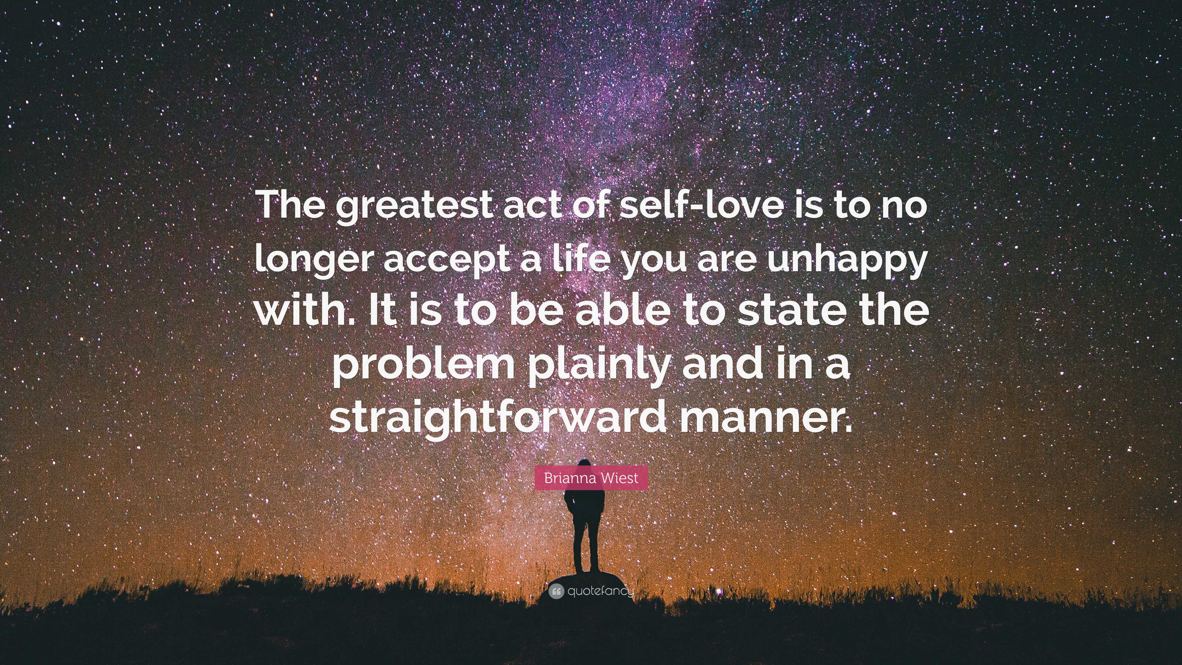 the greatest act of self love is to no longer