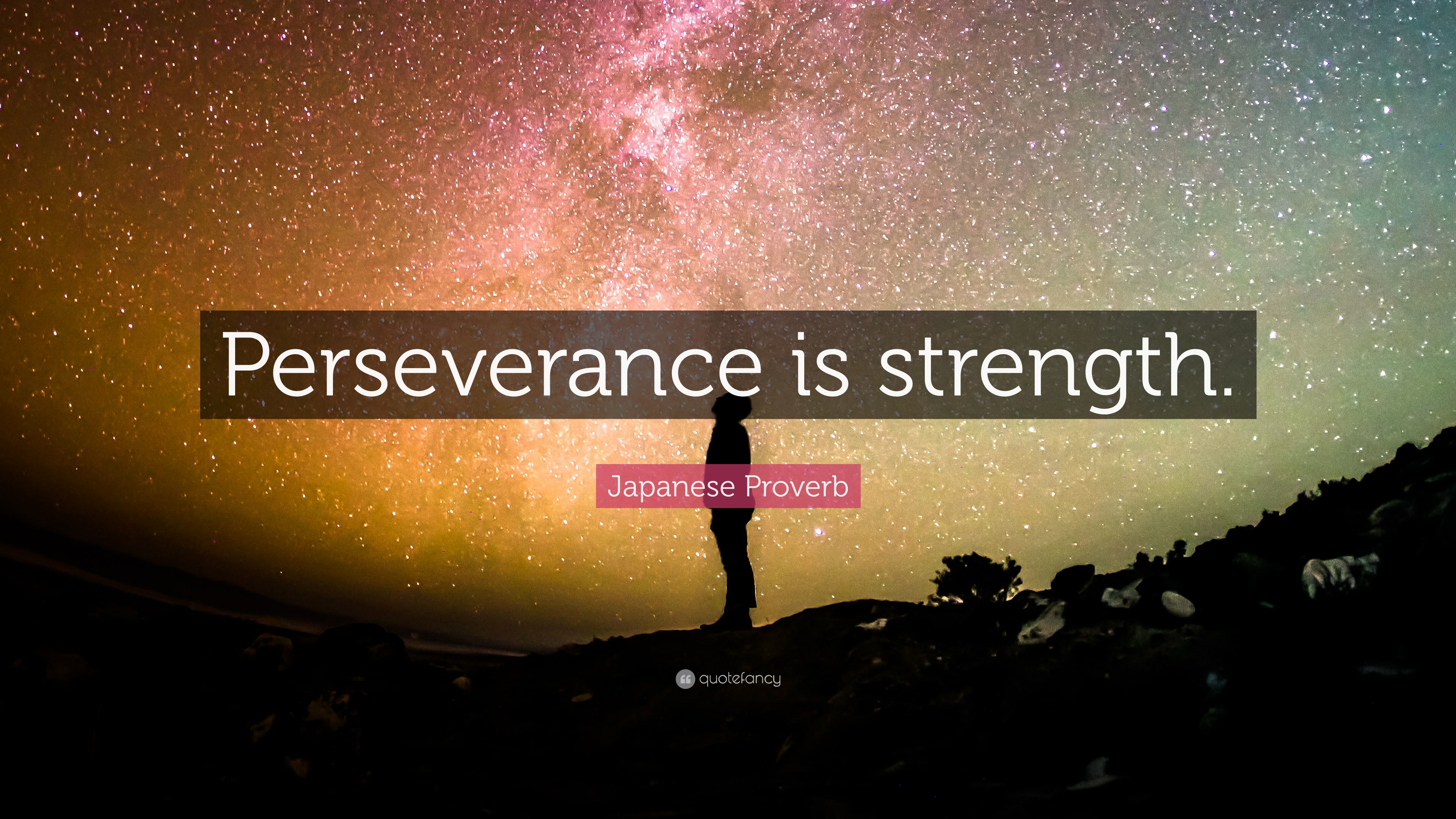 Japanese Proverb Quote: “perseverance Is Strength.”