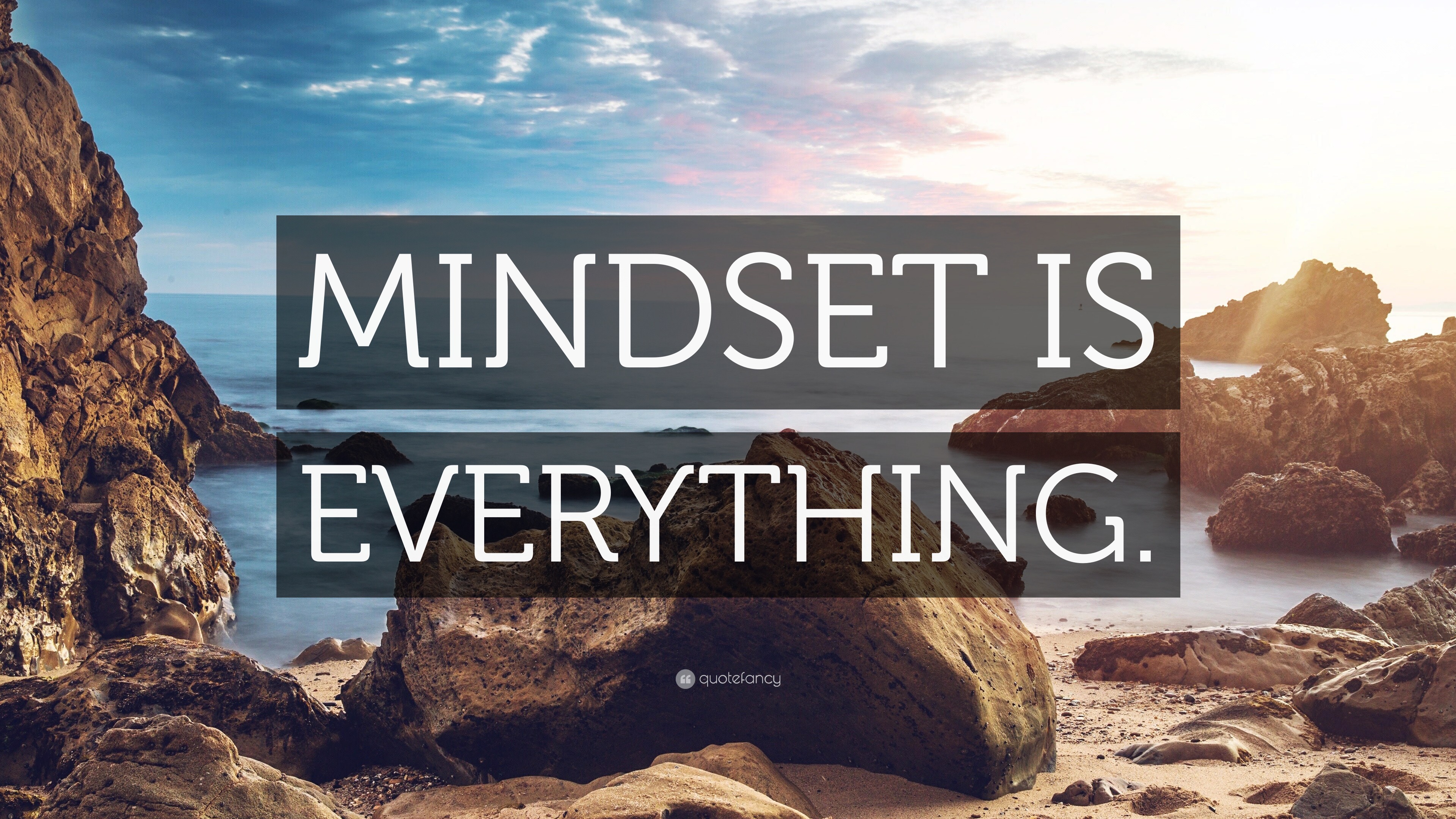 “MINDSET IS EVERYTHING.” Wallpaper by QuoteFancy