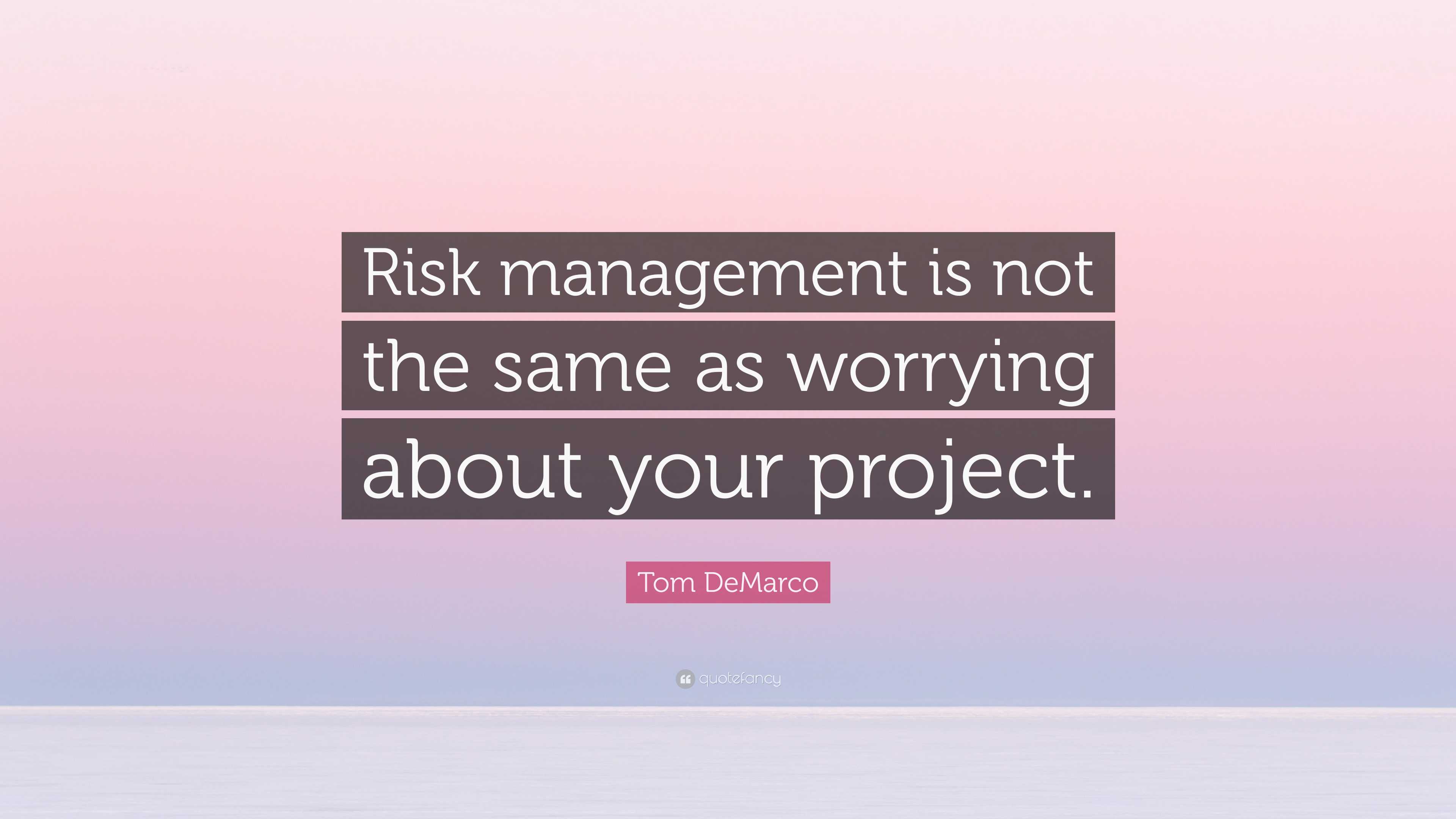 Project Risk Management Quotes 100 Inspirational Quotes To Motivate