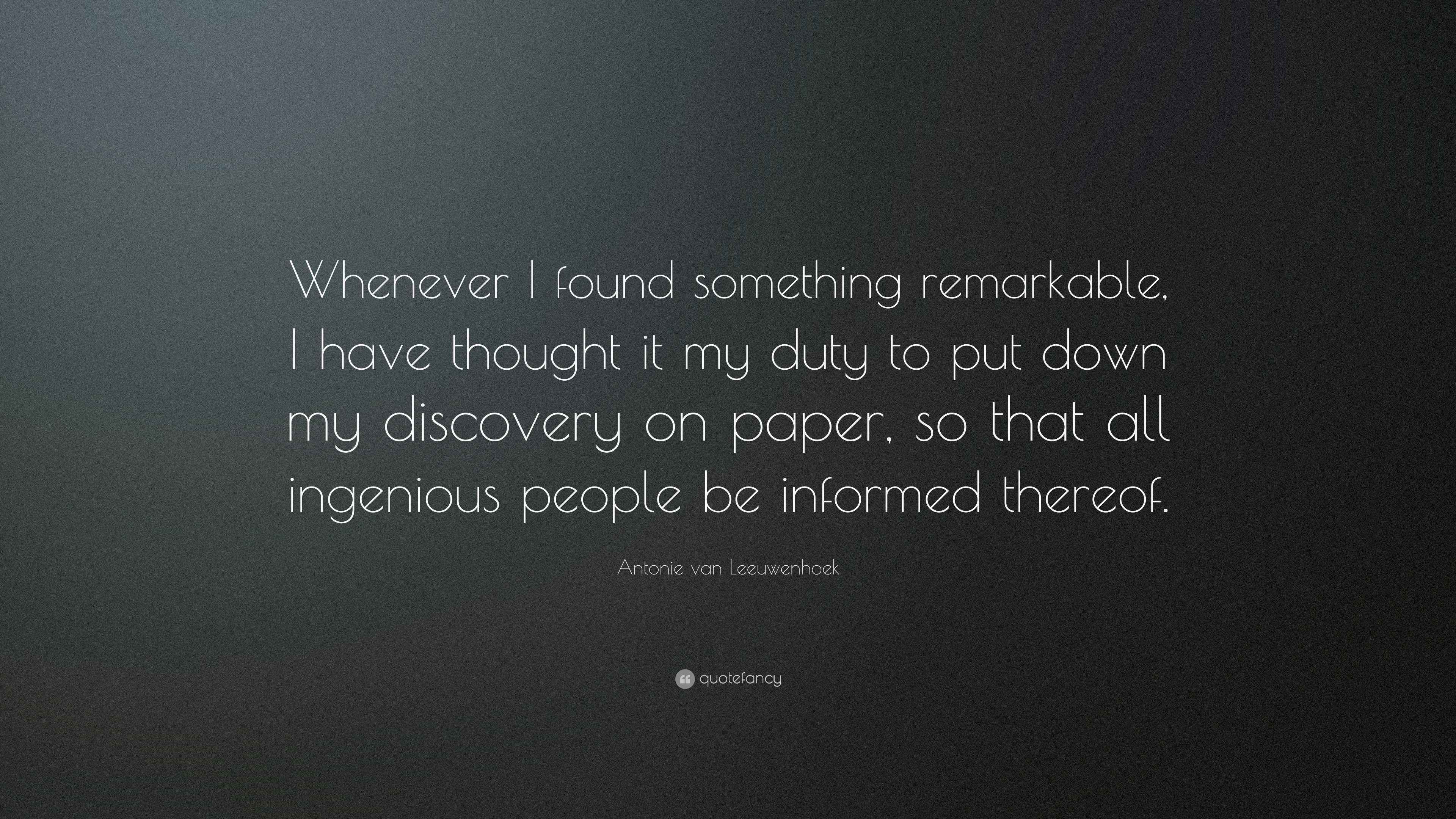 Leeuwenhoek Quotes