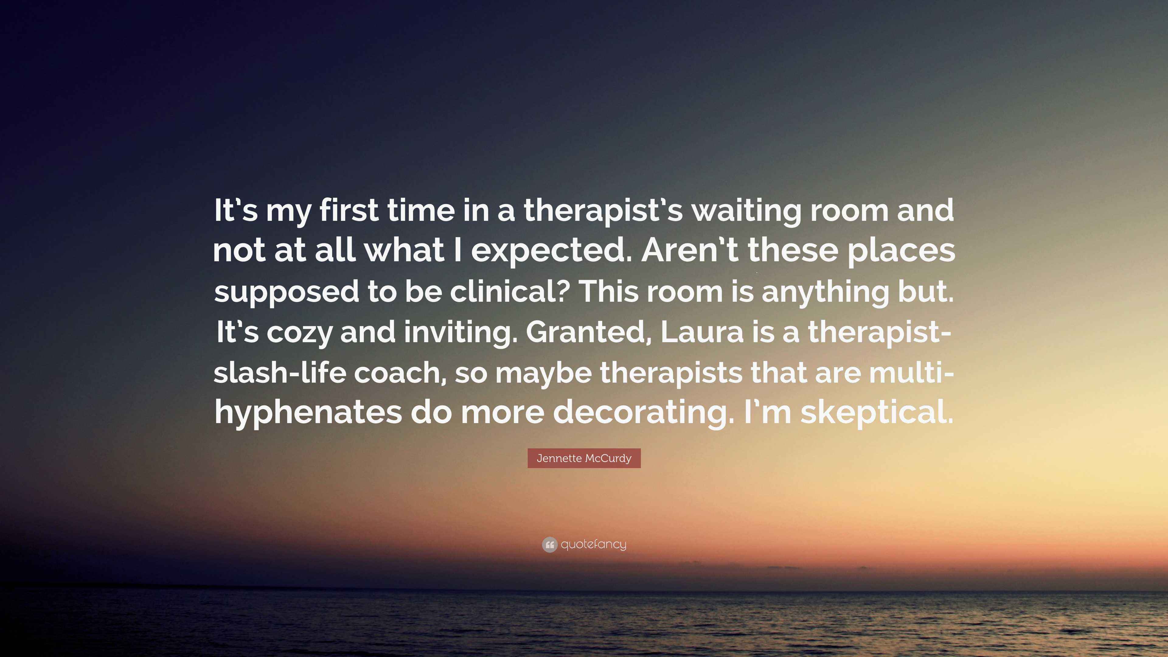 McCurdy Quote “It’s my first time in a therapist’s waiting