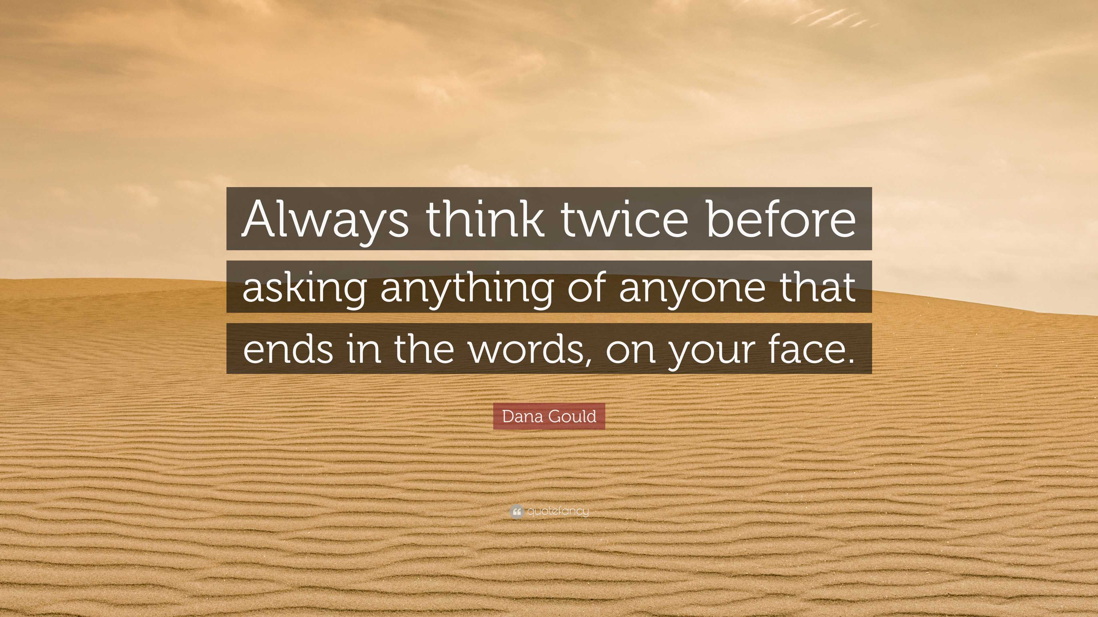 Words To Think Twice