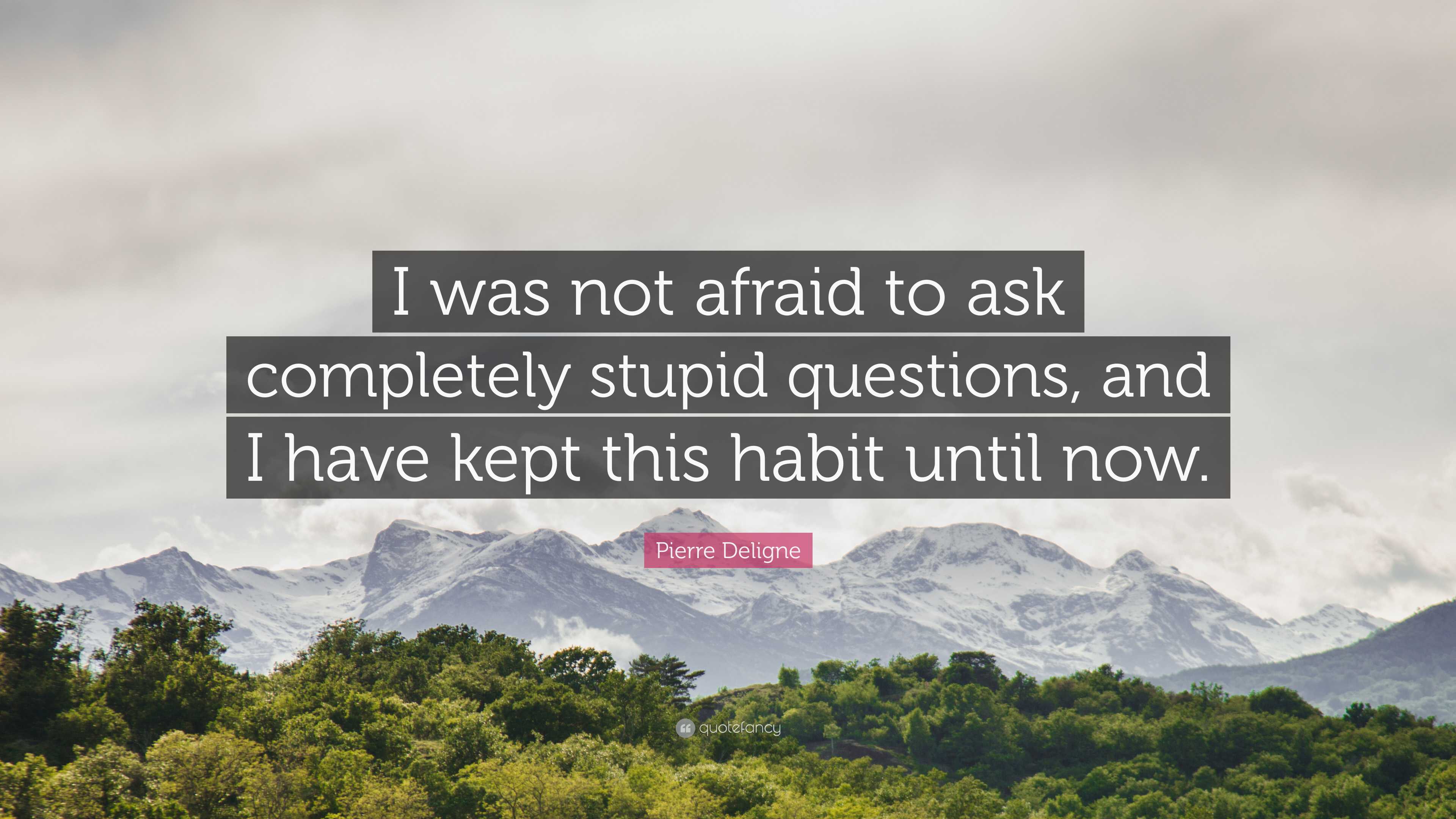 Pierre Deligne Quote: “I was not afraid to ask completely stupid ...