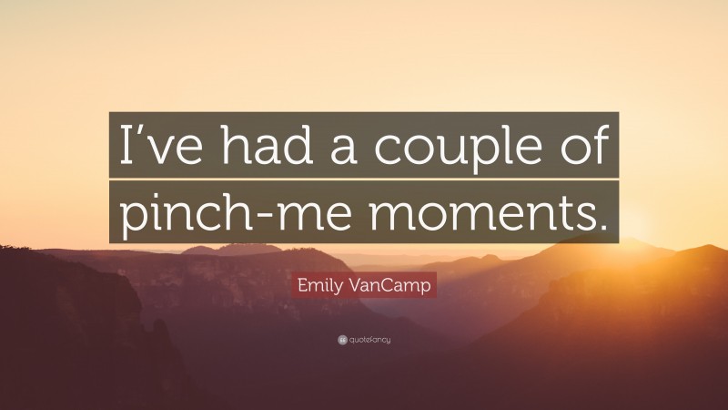 Emily VanCamp Quote: “I’ve had a couple of pinch-me moments.”