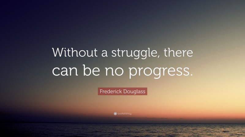 Can progress be made without conflict