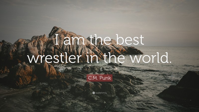 C.M. Punk Quote: “I am the best wrestler in the world.”