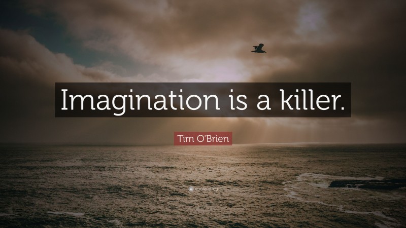 Tim O'Brien Quote: “Imagination is a killer.”