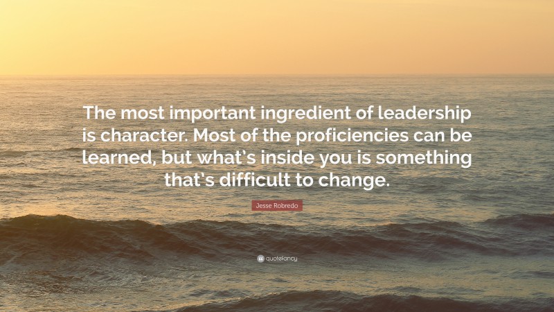 Jesse Robredo Quote: “The most important ingredient of leadership is ...