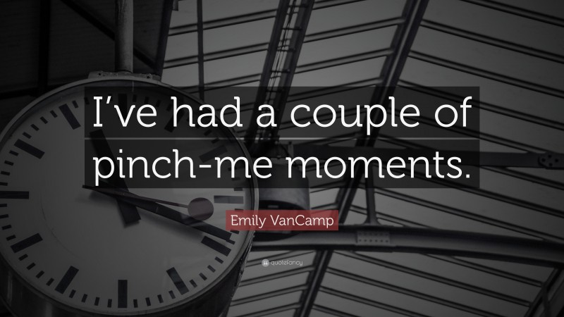 Emily VanCamp Quote: “I’ve had a couple of pinch-me moments.”