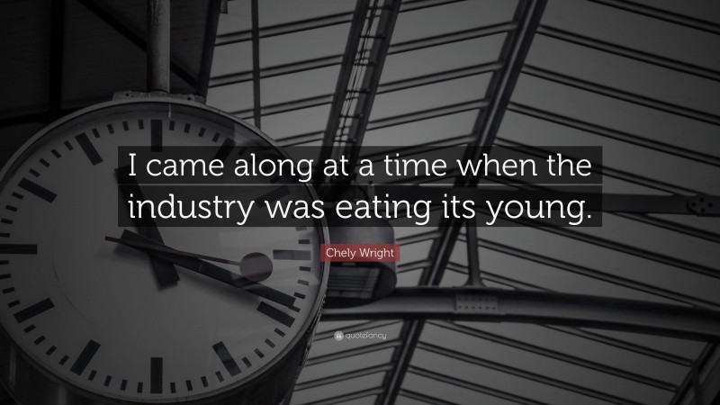 Chely Wright Quote: “I came along at a time when the industry was eating its young.”