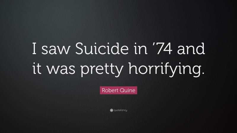 Robert Quine Quote: “I saw Suicide in ’74 and it was pretty horrifying.”