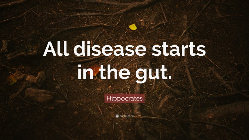 Hippocrates Quote: “All disease starts in the gut.”