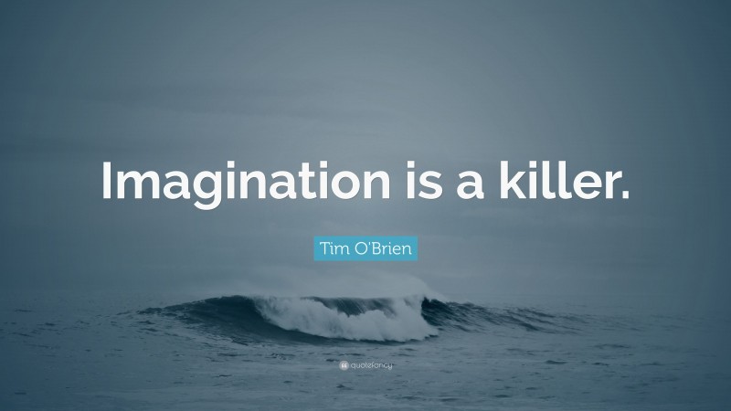 Tim O'Brien Quote: “Imagination is a killer.”