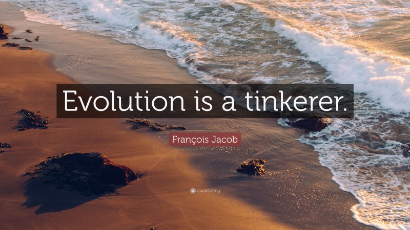 François Jacob Quote: “Evolution is a tinkerer.”