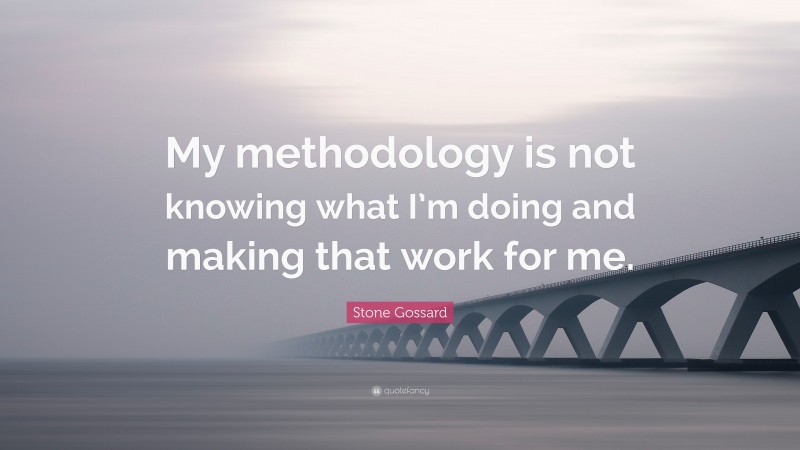 Stone Gossard Quote: “My methodology is not knowing what I’m doing and making that work for me.”