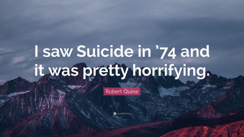 Robert Quine Quote: “I saw Suicide in ’74 and it was pretty horrifying.”