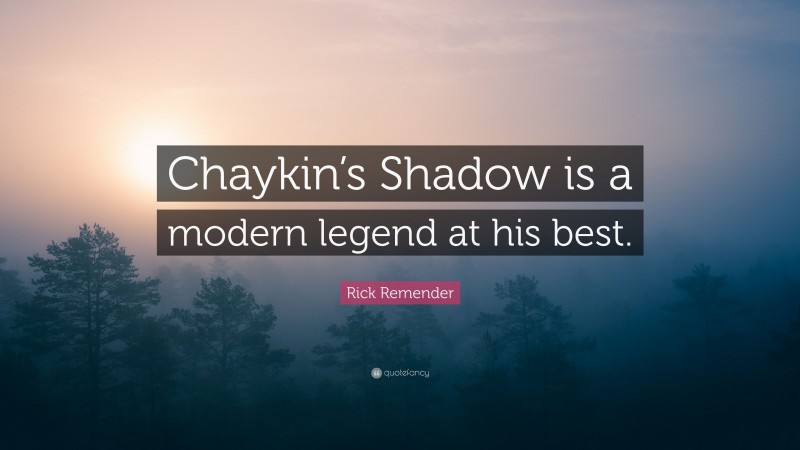 Rick Remender Quote: “Chaykin’s Shadow is a modern legend at his best.”