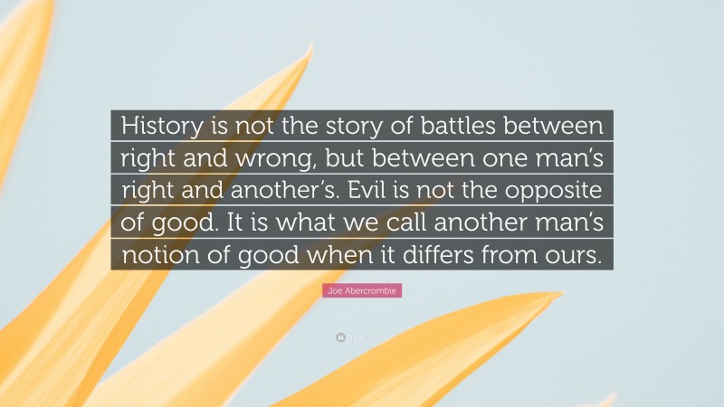 Evil Is Not The Opposite Of Good