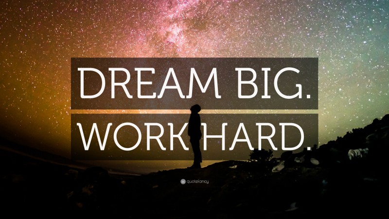 “DREAM BIG. WORK HARD.” — Desktop Wallpaper