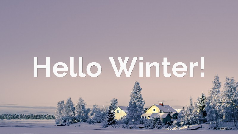 “Hello Winter!” — Desktop Wallpaper