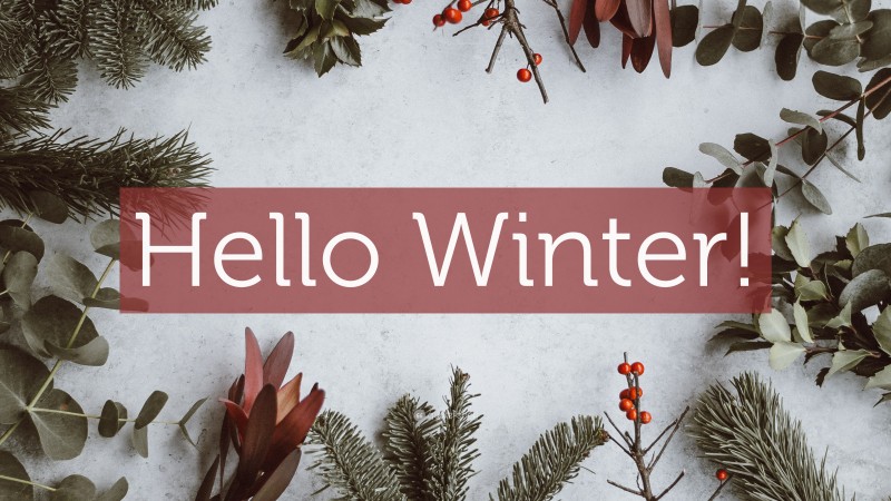 “Hello Winter!” — Desktop Wallpaper