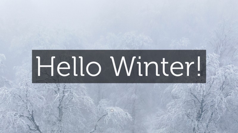 “Hello Winter!” — Desktop Wallpaper