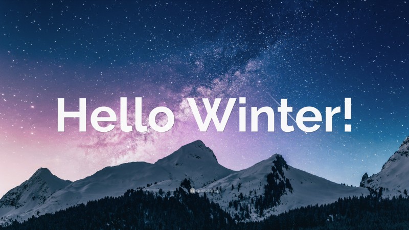 “Hello Winter!” — Desktop Wallpaper