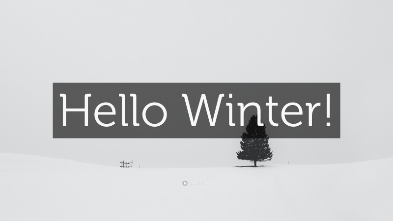“Hello Winter!” — Desktop Wallpaper
