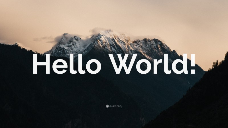 “Hello World!” — Desktop Wallpaper