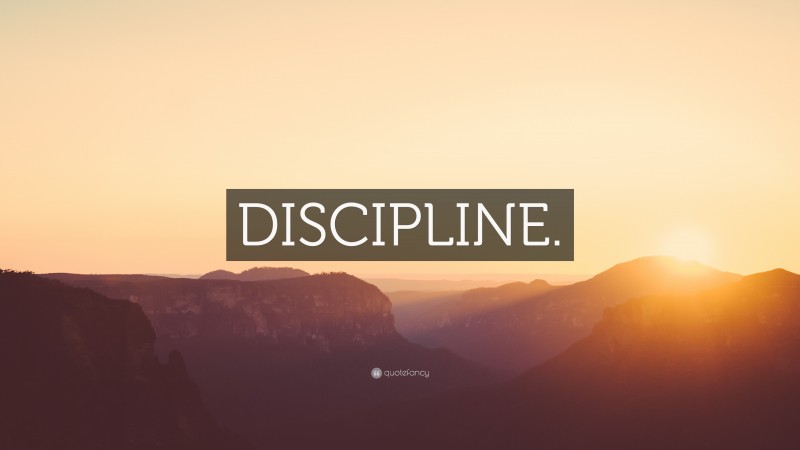 “DISCIPLINE.” — Desktop Wallpaper