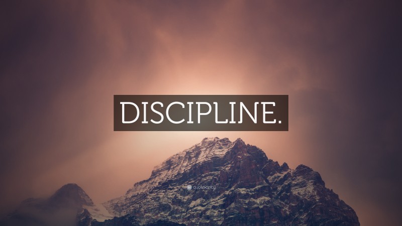 “DISCIPLINE.” — Desktop Wallpaper
