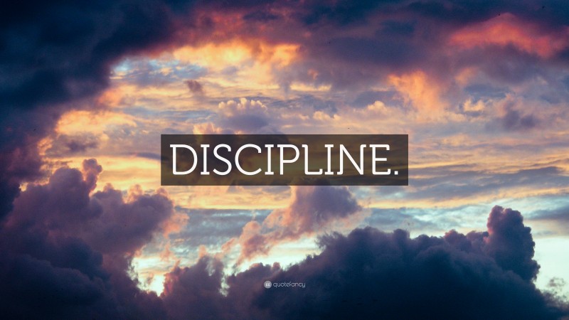 “DISCIPLINE.” — Desktop Wallpaper