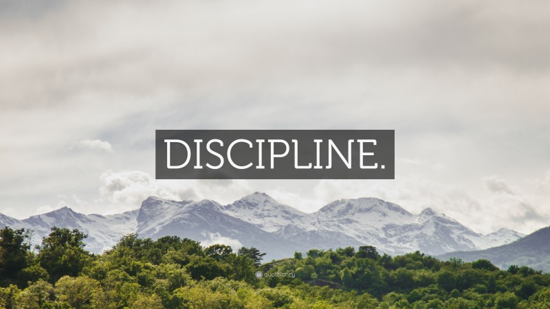 “DISCIPLINE.” — Desktop Wallpaper