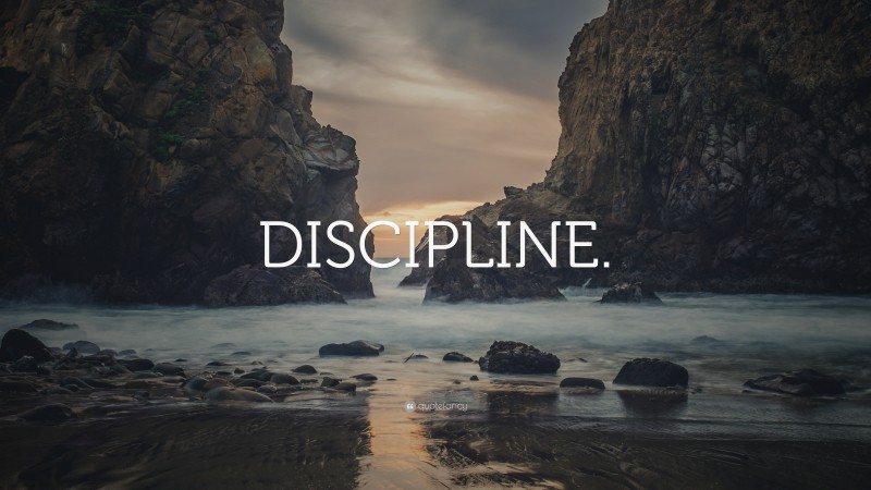 “DISCIPLINE.” — Desktop Wallpaper
