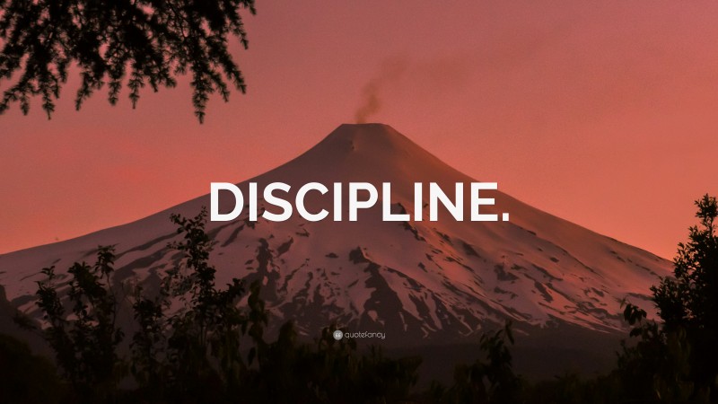 “DISCIPLINE.” — Desktop Wallpaper