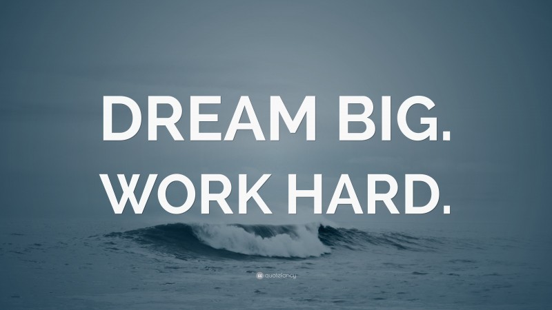 “DREAM BIG. WORK HARD.” — Desktop Wallpaper