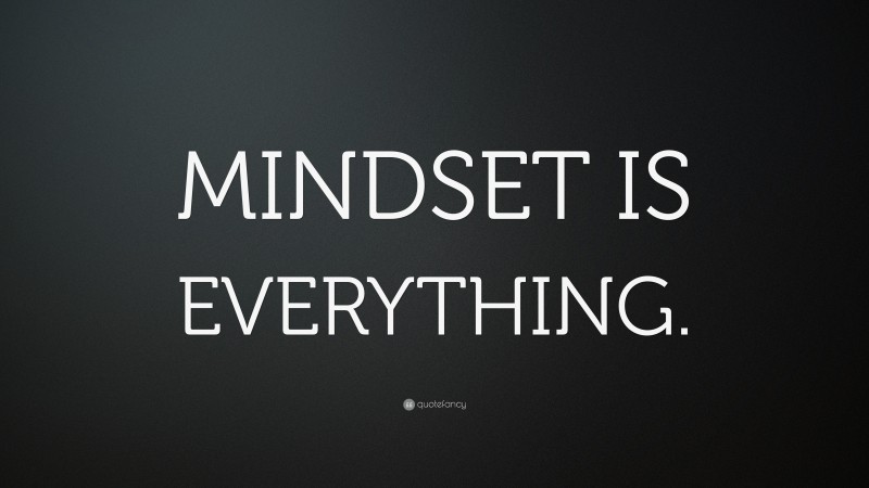 “MINDSET IS EVERYTHING.” — Desktop Wallpaper