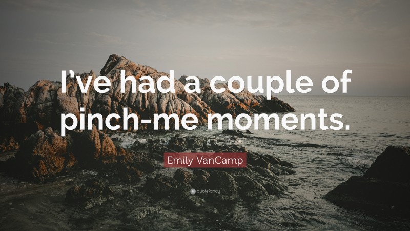 Emily VanCamp Quote: “I’ve had a couple of pinch-me moments.”