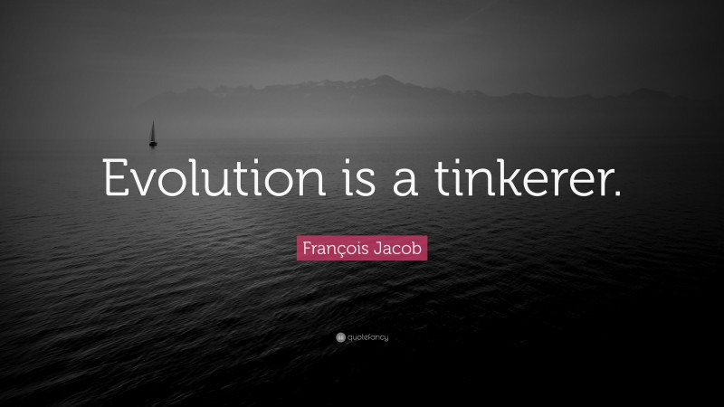 François Jacob Quote: “Evolution is a tinkerer.”