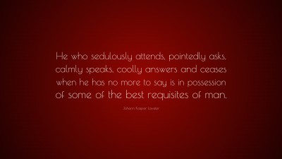 Johann Kaspar Lavater Quotes